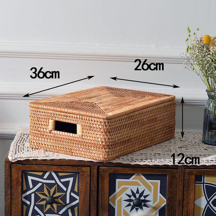 Rectangular Rattan Storage Basket