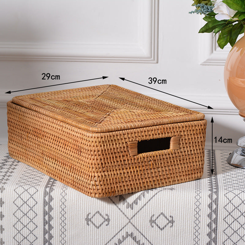 Rectangular Rattan Storage Basket