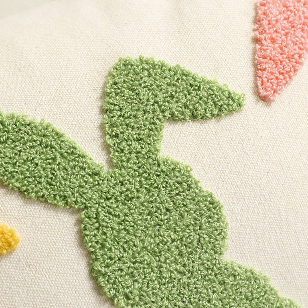 pillowcase with cute bunny motif