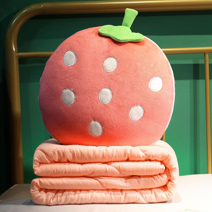 Plush pillow in carrot shape