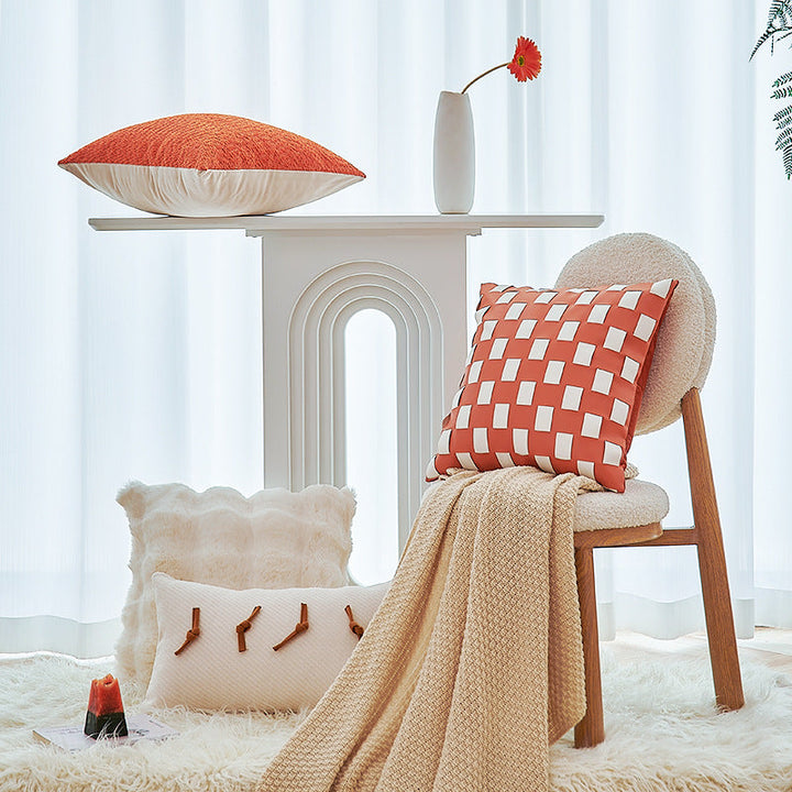 pillow with structured cover