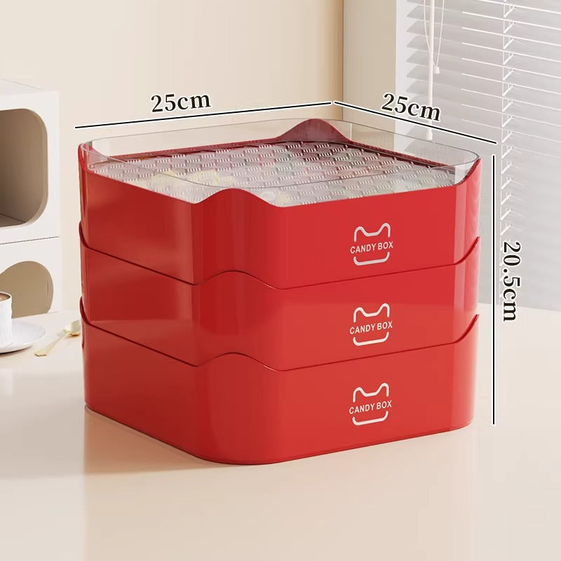 Multi-Purpose Storage Organizer with Transparent Lid Meso Living