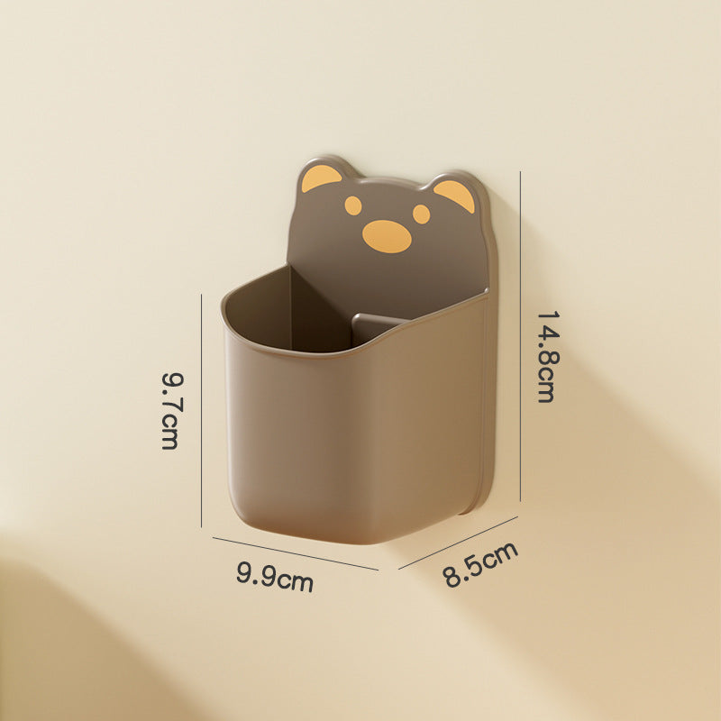 Wall-Mounted Cute Bear-Themed Storage Organizer Meso Living