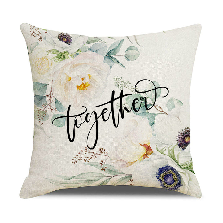Elegant Cushion Cover with Floral Designs