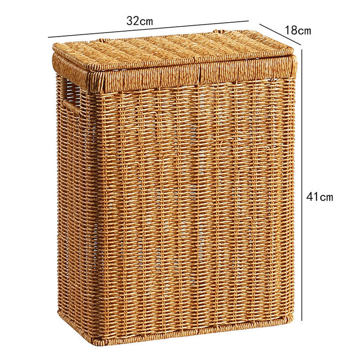 Handcrafted Rectangular Wicker Storage Box