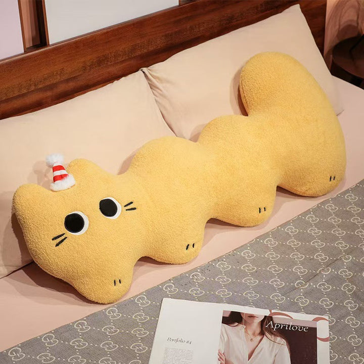 Plush cushion in cat shape