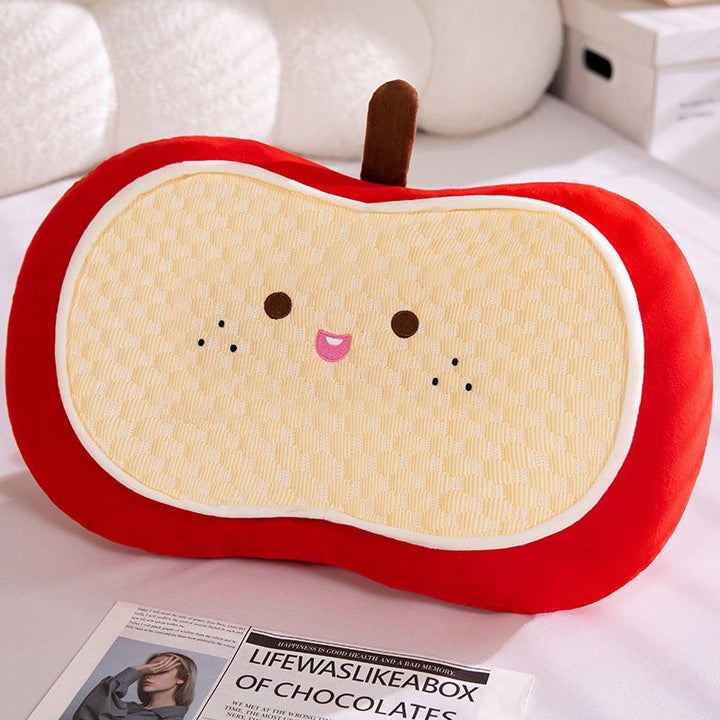 Plush pillow in apple design