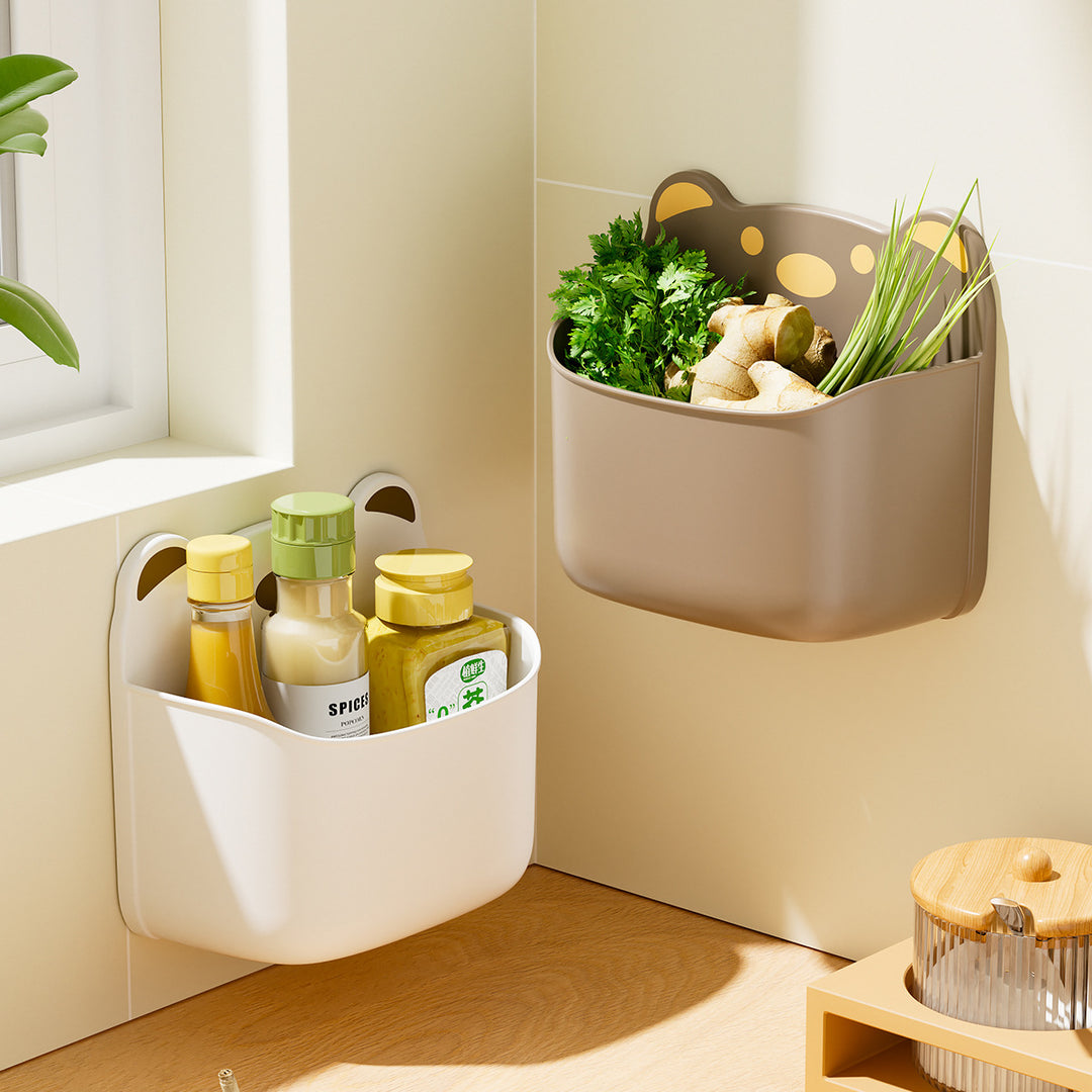Wall-Mounted Cute Bear-Themed Storage Organizer Meso Living
