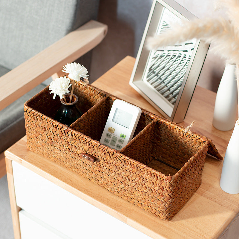 Storage Box Made Of Handwoven Natural Material