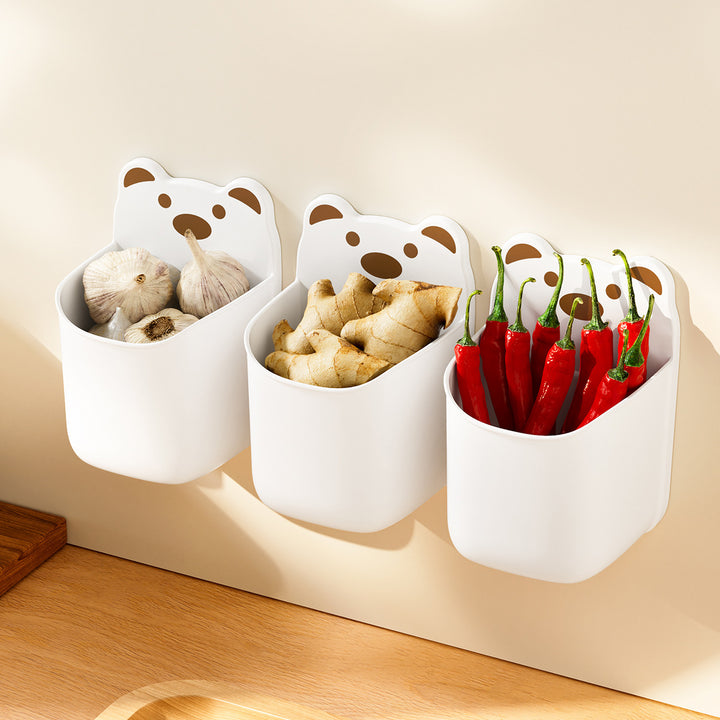 Wall-Mounted Cute Bear-Themed Storage Organizer Meso Living