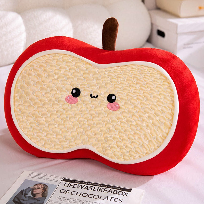 Plush pillow in apple design