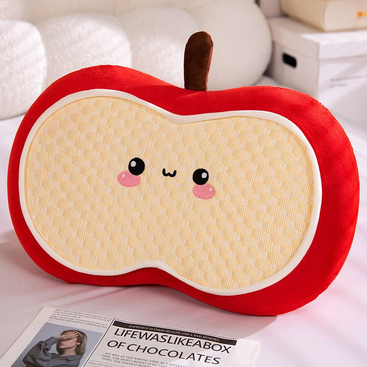 Plush pillow in apple design