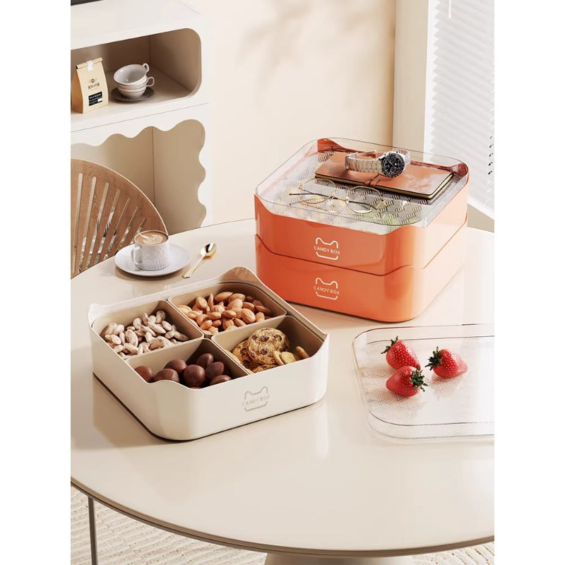 Multi-Purpose Storage Organizer with Transparent Lid Meso Living