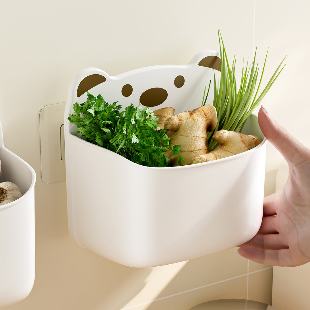 Wall-Mounted Cute Bear-Themed Storage Organizer Meso Living