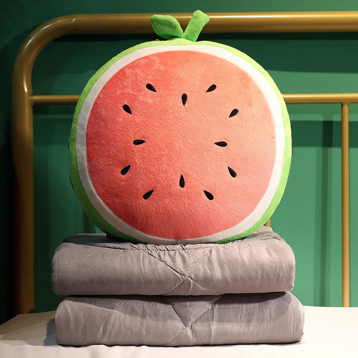 Plush pillow in carrot shape