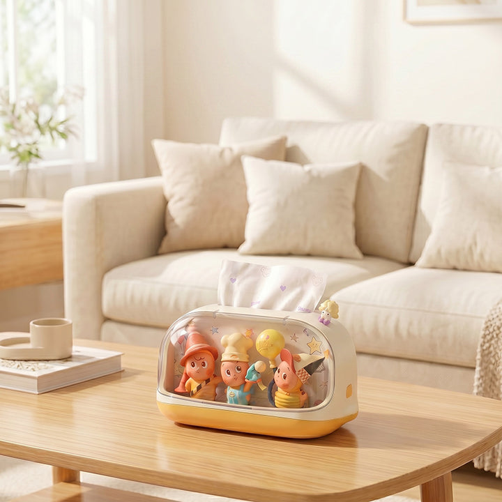 Whimsical Tissue Box Holder with Character Design Meso Living