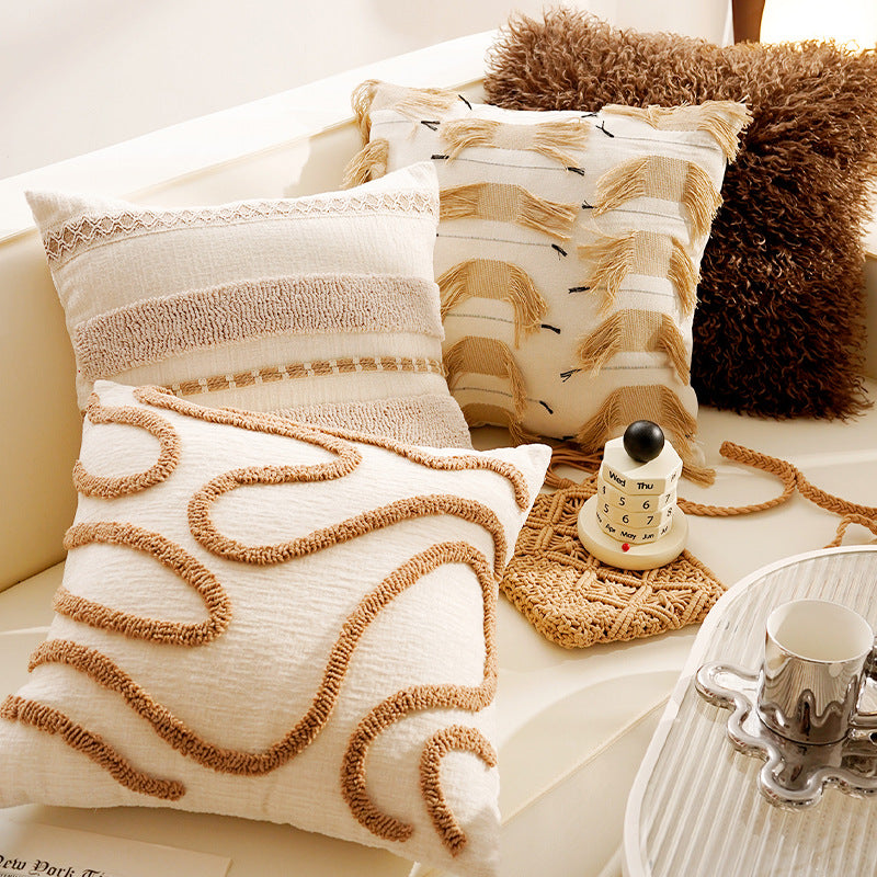 Structured Decorative Cushion Cover