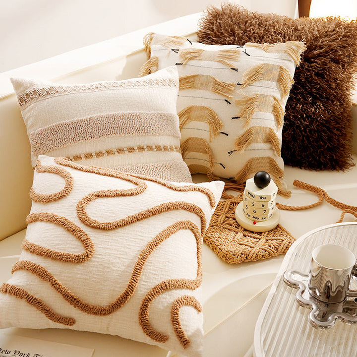 Structured Decorative Cushion Cover