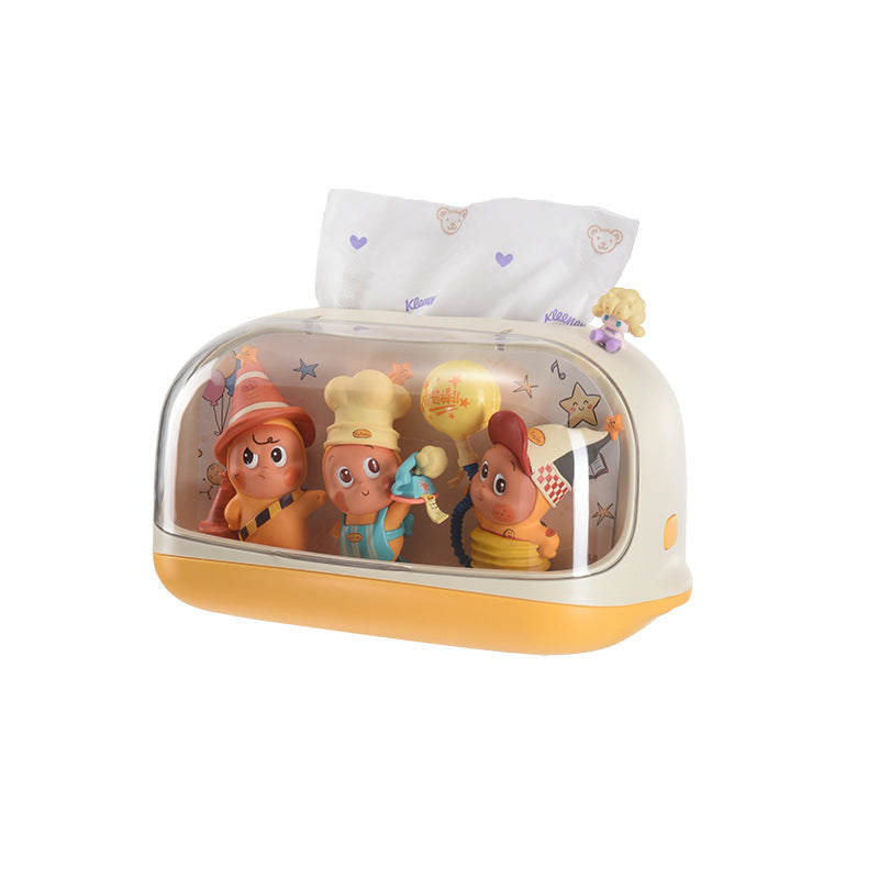 Whimsical Tissue Box Holder with Character Design Meso Living