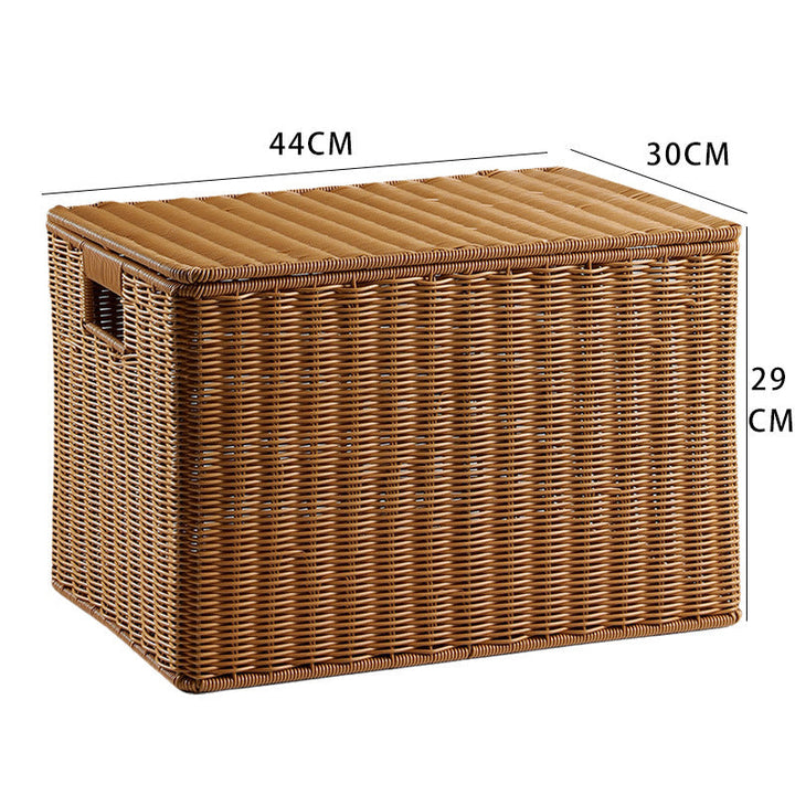 Handcrafted Rectangular Wicker Storage Box