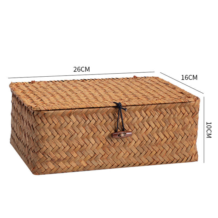 Handwoven Storage Box With Lid