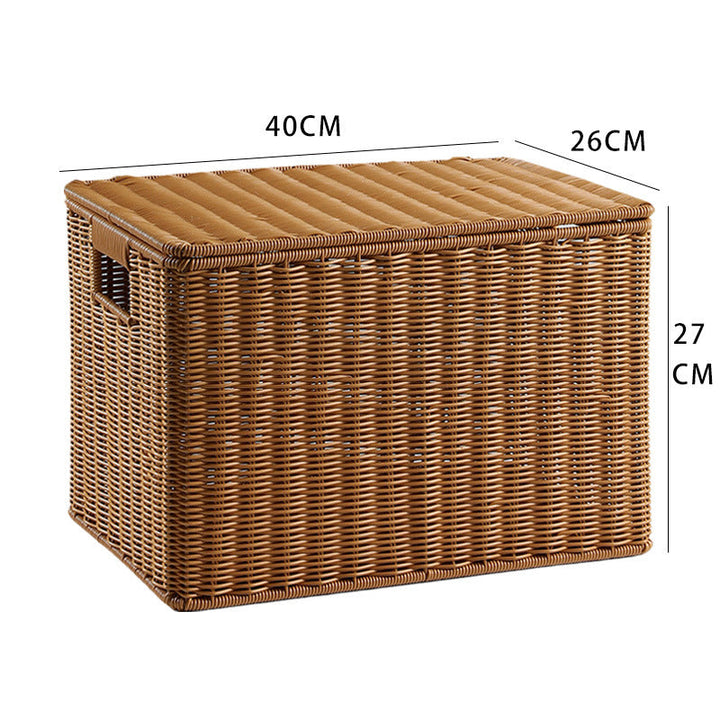 Handcrafted Rectangular Wicker Storage Box
