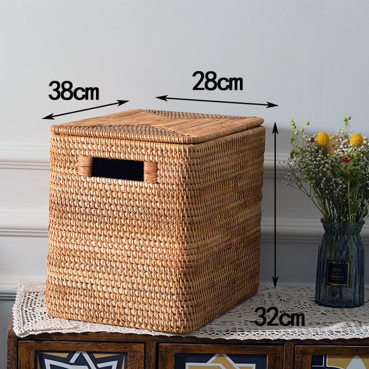 Rectangular Rattan Storage Basket