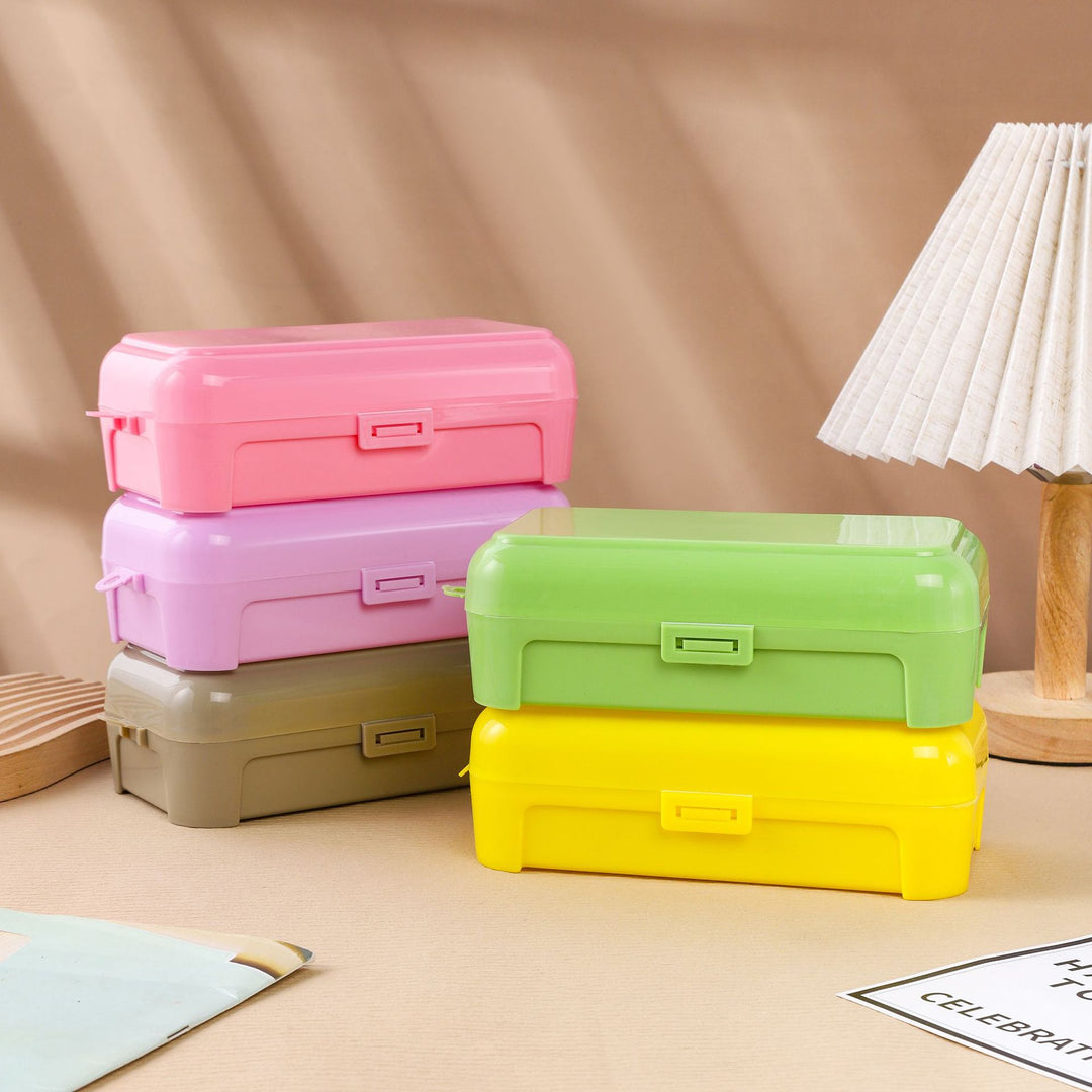 Compact Multi-Section Clear Organizer Box Meso Living