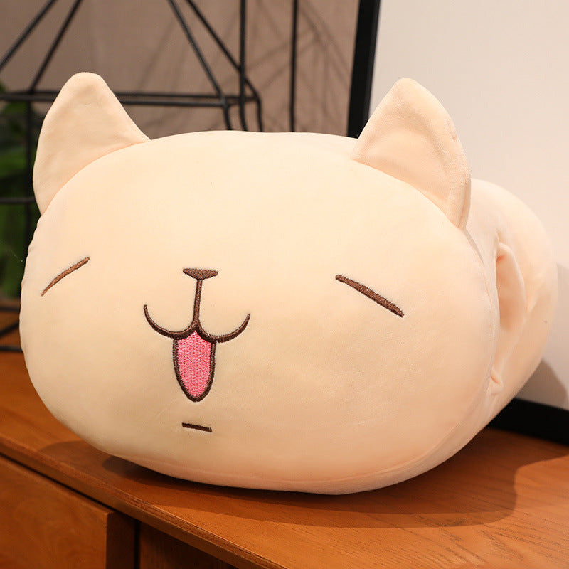 Plush pillow with cactus motif