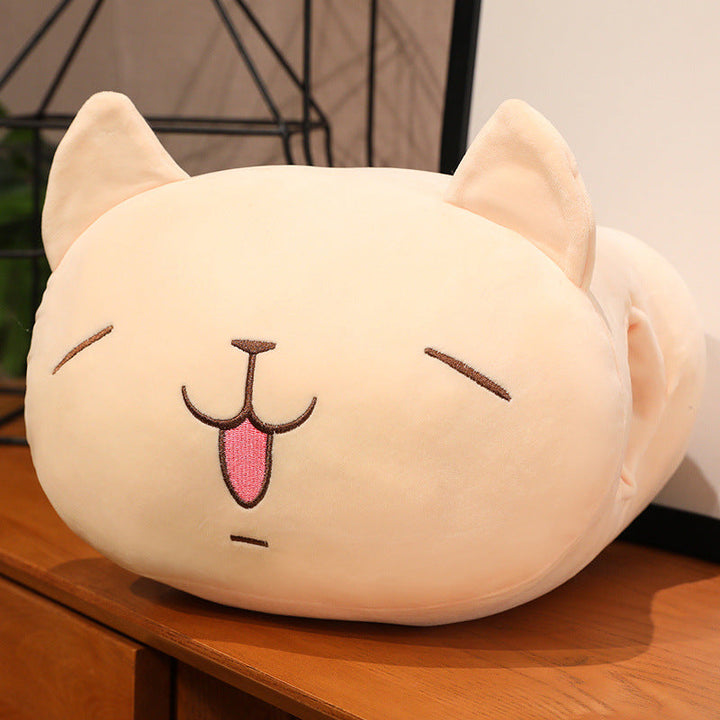 Plush pillow with cactus motif