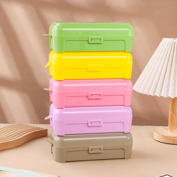 Compact Multi-Section Clear Organizer Box Meso Living