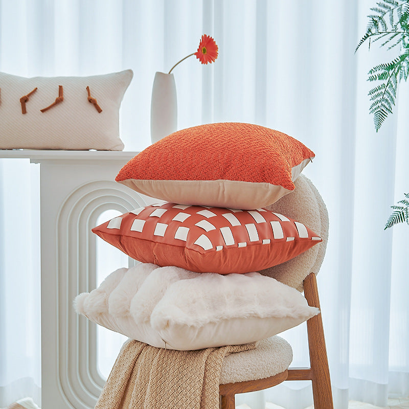 pillow with structured cover