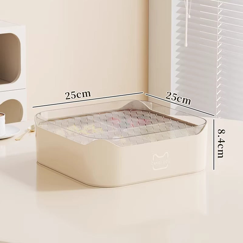 Multi-Purpose Storage Organizer with Transparent Lid Meso Living
