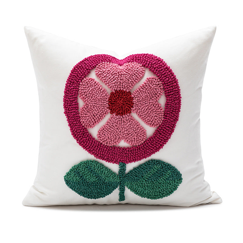Decorative Pillowcase with Heart Pattern