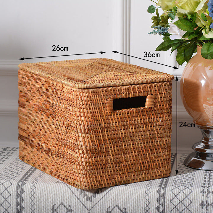 Rectangular Rattan Storage Basket