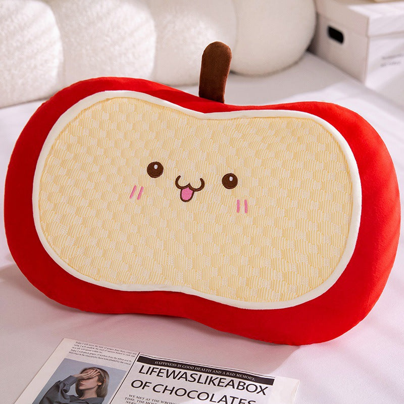Plush pillow in apple design