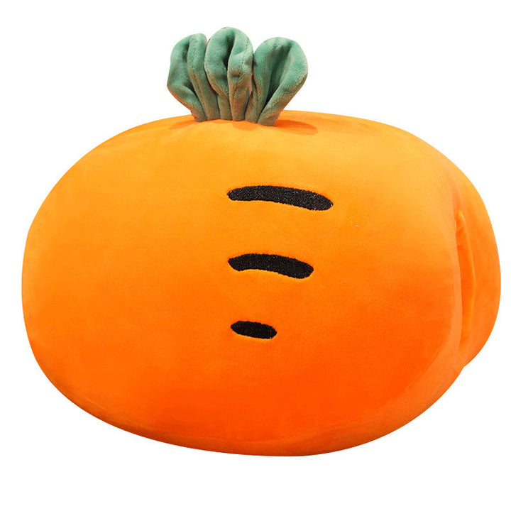 Plush pillow with cactus motif