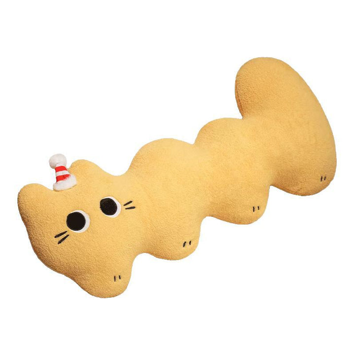 Plush cushion in cat shape