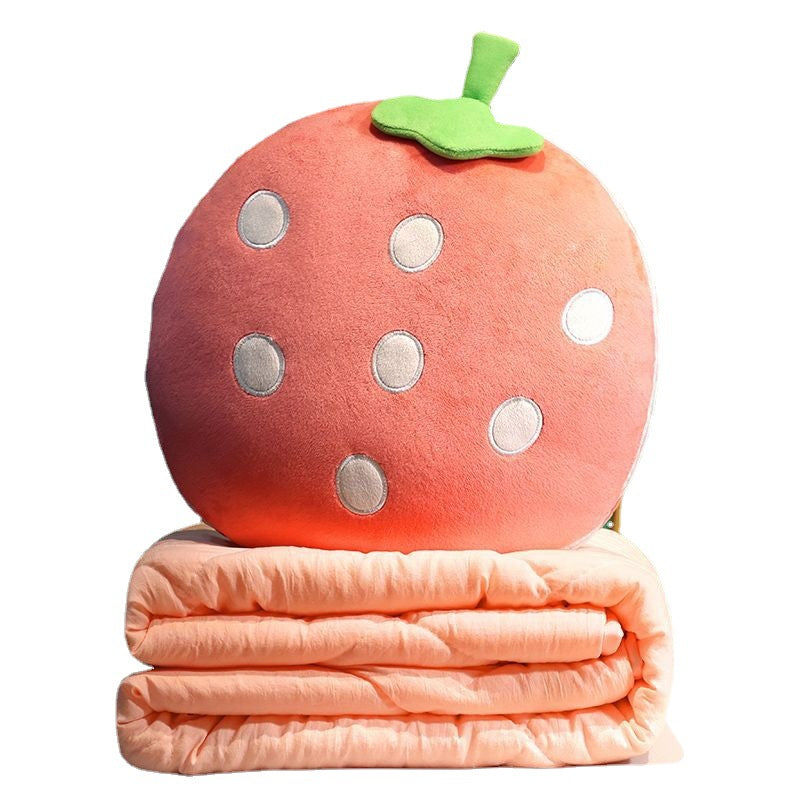 Plush pillow in carrot shape