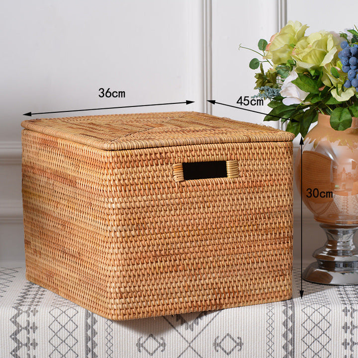 Rectangular Rattan Storage Basket