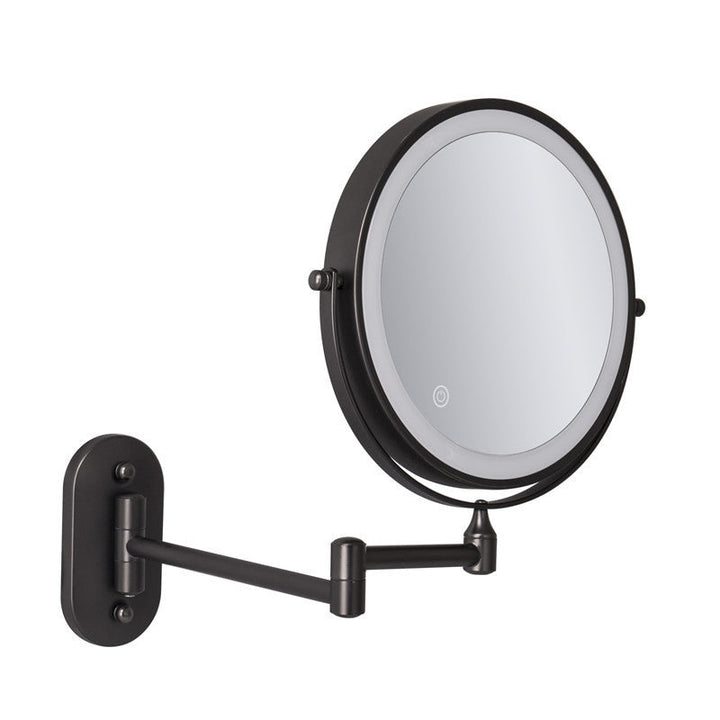 Rechargeable wall-mounted shaving mirror | 360° rotation. 1X/10X magnification