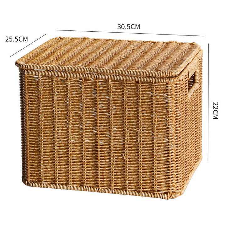 Handcrafted Rectangular Wicker Storage Box