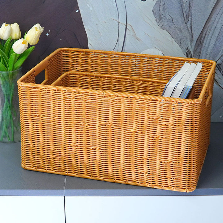 Large Storage Box Made Of Woven Material