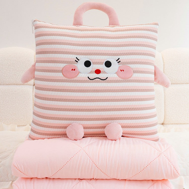 Cuddle pillow with lovable animal motif