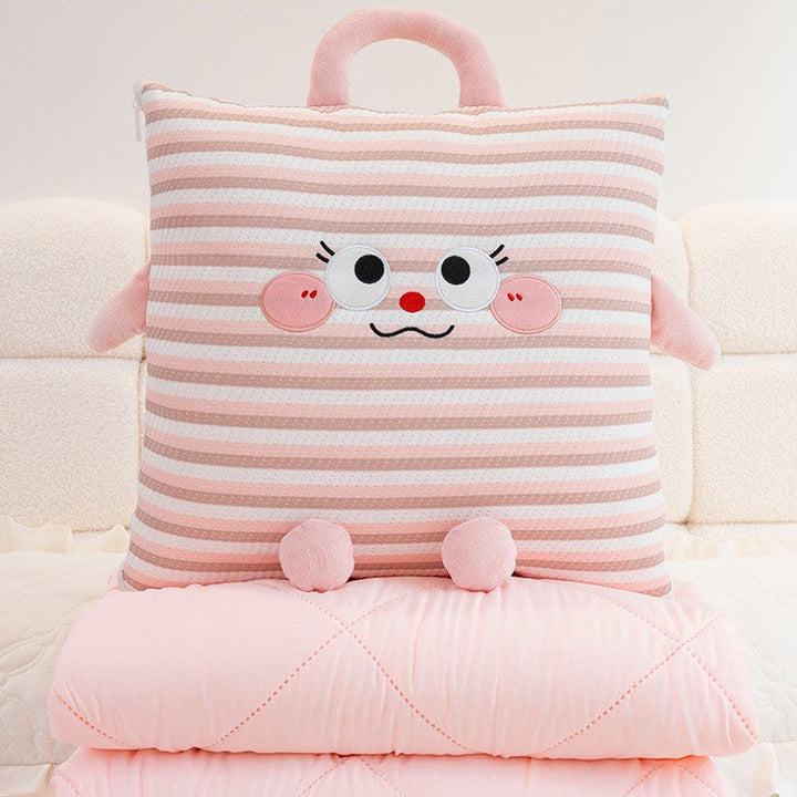 Cuddle pillow with lovable animal motif