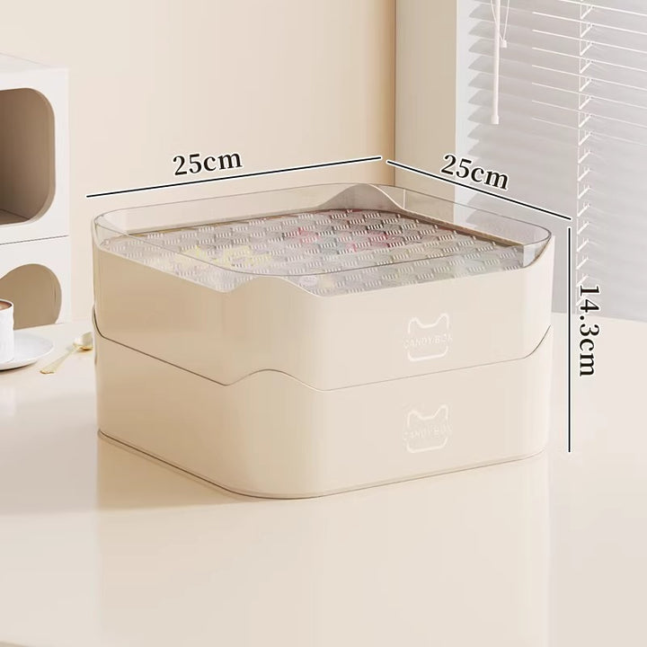 Multi-Purpose Storage Organizer with Transparent Lid Meso Living
