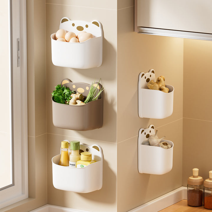 Wall-Mounted Cute Bear-Themed Storage Organizer Meso Living