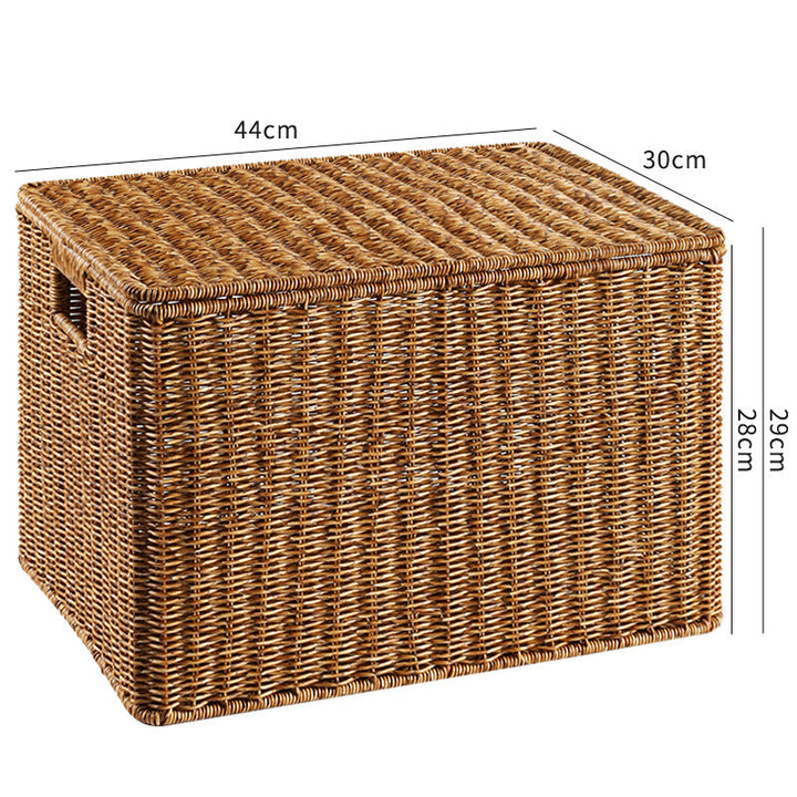 Handcrafted Rectangular Wicker Storage Box