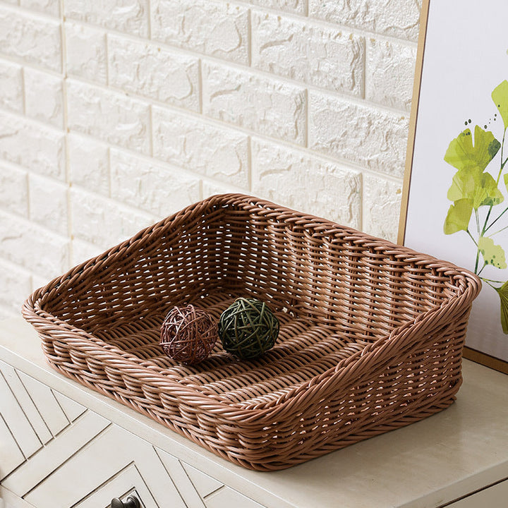 Portable Storage Box Made Of Woven Rattan