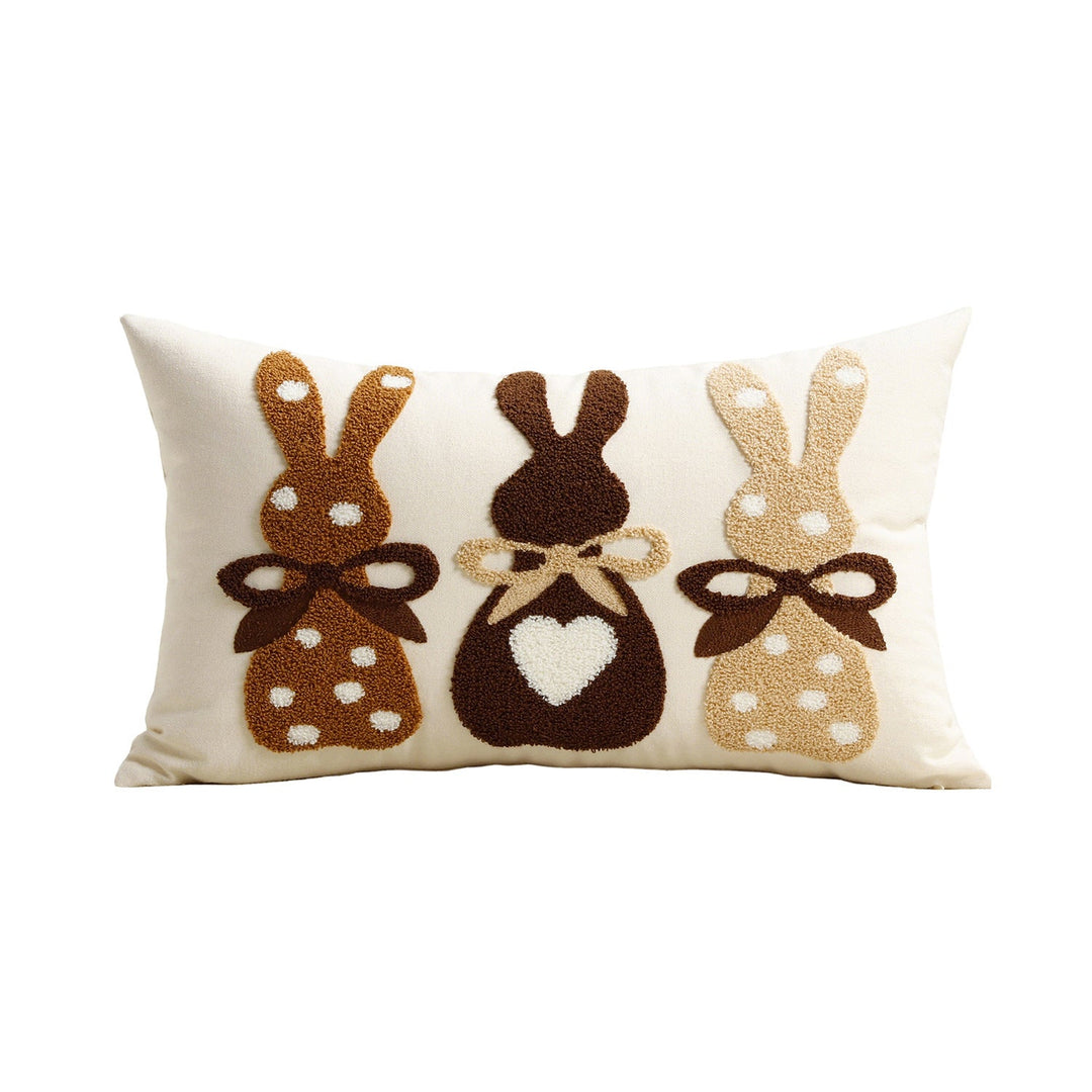 pillowcase with cute bunny motif